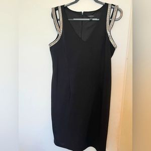 Black midi dress